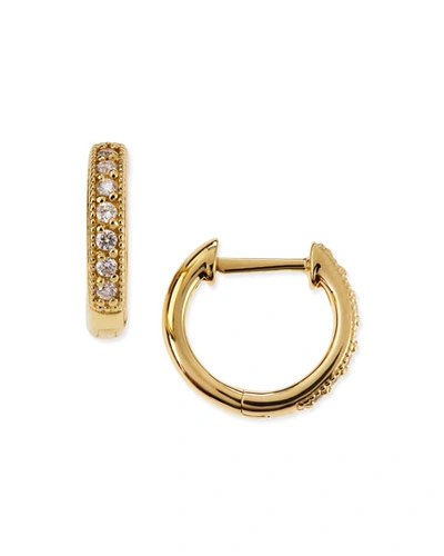 Jude Frances Classic Diamond & 18k Yellow Gold Huggie Hoop Earrings/0.5"