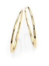 Roberto Coin Women's 18k Yellow Gold Hoop Earrings/2.25"