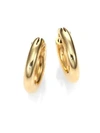 Roberto Coin 18k Yellow Gold Petite Oval Hoop Earrings