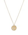 David Yurman Initial S Cable Collectibles Charm Necklace With Diamonds In 18k Gold, 10mm, 18"l