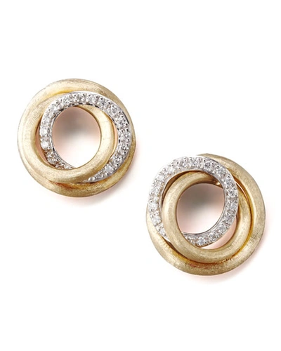Marco Bicego Diamond Jaipur Link Stud Earrings, 0.29 Ct. T.w. In White/gold
