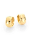 Roberto Coin Women's 18k Yellow Gold Huggie Hoop Earrings/0.6"
