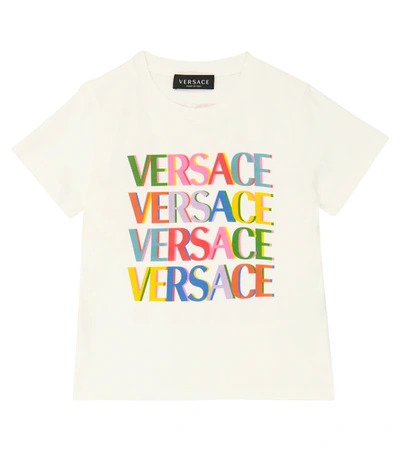 Versace Kids' Little Girl's & Girl's Logo Cotton T-shirt In White