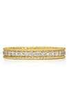 Roberto Coin Symphony Braided Diamond & 18k Yellow Gold Band Ring In White/gold