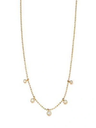 Zoë Chicco Diamond & 14k Yellow Gold Station Necklace