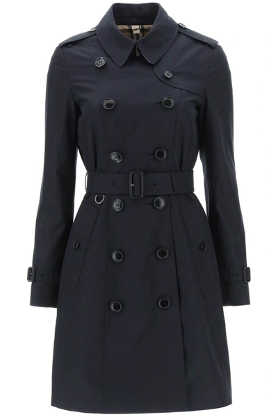 Burberry The Mid-length Chelsea Heritage Trench Coat In Midnight