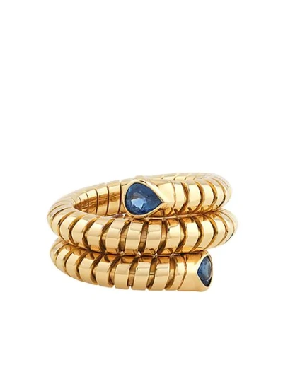 Marina B Women's Trisola Sapphire & 18k Yellow Gold Coil Ring