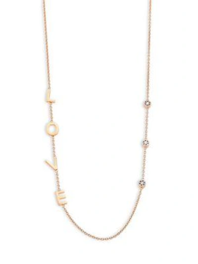 Kismet By Milka Love Diamond & 14k Rose Gold Necklace