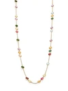 Marco Bicego Mini Jaipur Semi-precious Multi-stone Long Station Necklace In Gold