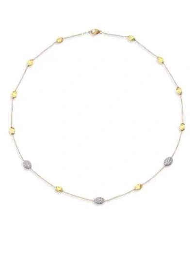 Marco Bicego Women's Siviglia Diamond & 18k Yellow Gold Station Necklace
