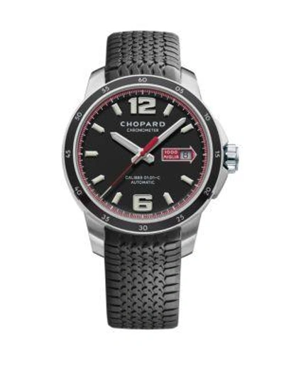 Chopard Mille Miglia Gts Power Control Stainless Steel & Rubber-strap Watch In Grey