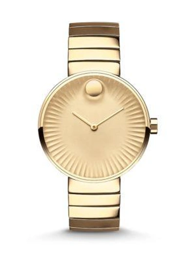 Movado Edge Diamond & Goldtone Stainless Steel Bracelet Watch