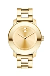 Movado Bold Medium Yellow Gold Plated Stainless Steel Watch, 36mm