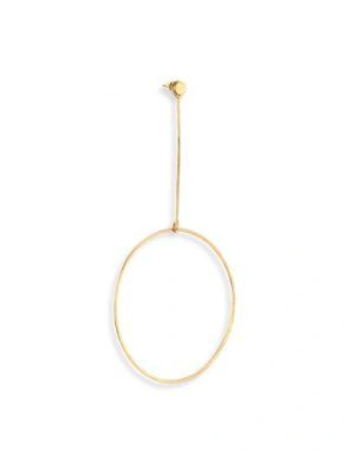 Zoë Chicco 14k Yellow Gold Single Disc Stud & Large Circle Earring