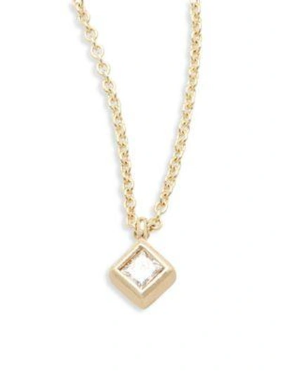 Zoë Chicco Diamond & 14k Yellow Gold Pendant Necklace