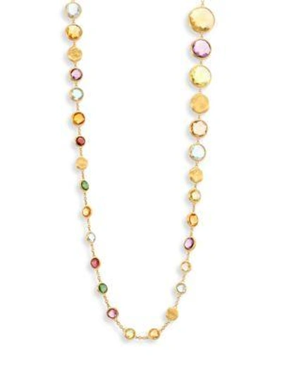 Marco Bicego Jaipur Semi-precious Multi-stone & 18k Yellow Gold Necklace/36"