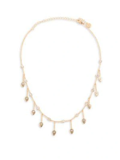 Jules Smith Rory Crystal & 14k Goldplated Dangle Necklace