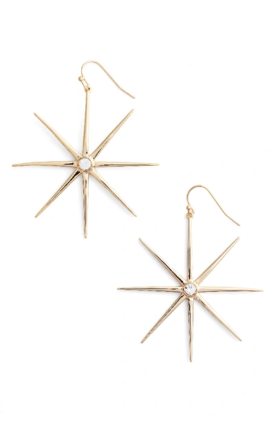 Jules Smith Supernova Drop Earrings In Gold/clear