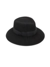 Eric Javits Raquel Wool Floppy Fedora Hat In Black