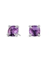 David Yurman Women's Châtelaine® Earrings With Gemstones And Diamonds In Purple/silver