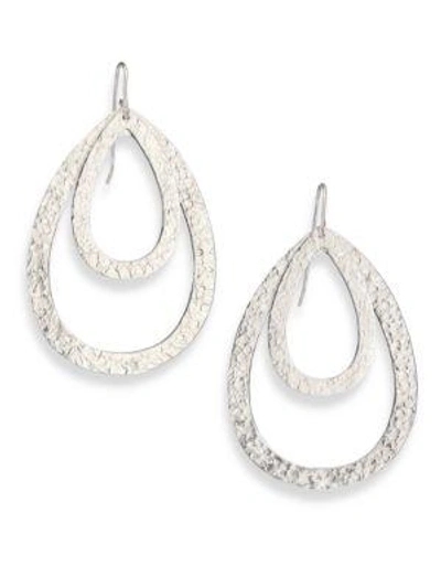 Stephanie Kantis Paris Double Teardrop Earrings In Silver