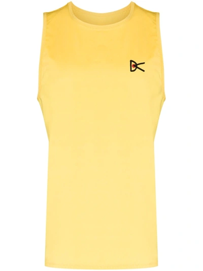 District Vision Air-wear Stretch-jersey Tank Top In Yellow