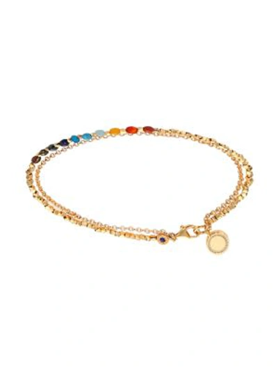 Astley Clarke Biography Semi-precious Multi-stone & White Sapphire Cosmos Beaded Friendship Bracelet In Gold Multi