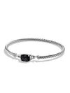 David Yurman Petite Wheaton Bracelet With Diamonds In Black Onyx