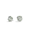 David Yurman Cable Wrap Earrings With Semiprecious Stones & Diamonds In Prasiolite