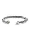 David Yurman Women's Cable Classics Bracelet With Gemstone & Diamonds In Prasiolite