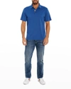 Robert Graham Men's Elbridge Engineered-skull Polo Shirt In Cobalt