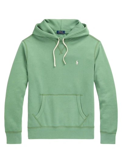 Polo Ralph Lauren Cotton Blend Fleece Solid Classic Fit Hoodie In Outback Green