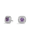 David Yurman Petite Albion Earrings With Diamonds In Amethyst