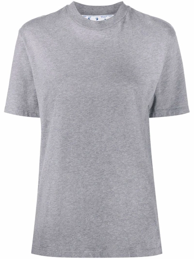 Off-white Diag Graphic T-shirt In Melange Grey