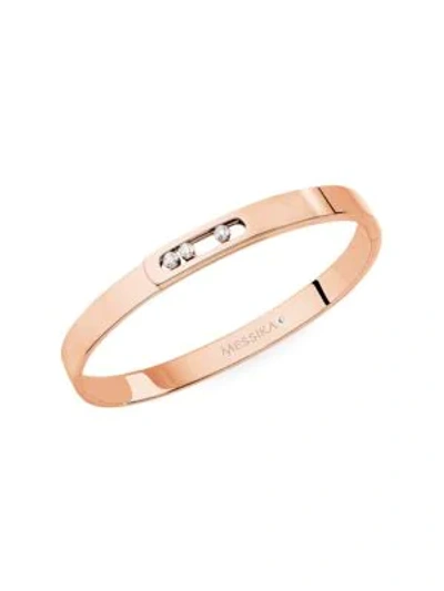 Messika Women's Move Noa 18k Rose Gold & Diamond Bangle