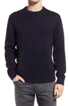 Alex Mill Merino Wool & Cotton Crewneck Sweater In Navy