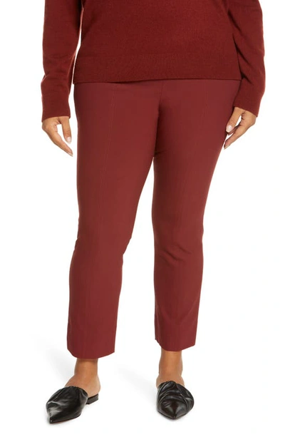 Vince Front Seam Leggings In Dark Currant