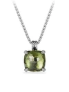 David Yurman Châtelaine® Pendant Necklace With Green Orchid And Diamonds