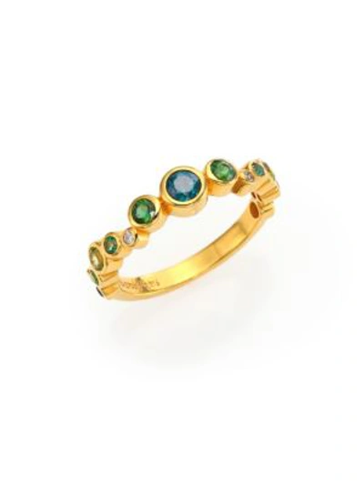 Gurhan Pointelle Diamond, Multi-stone & 24k Yellow Gold Ring In Gold Multi