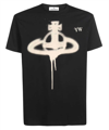 Vivienne Westwood Spray Orb Logo-print Cotton-jersey T-shirt In Black
