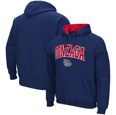 Colosseum Men's Navy Gonzaga Bulldogs Arch Logo 3.0 Full-zip Hoodie