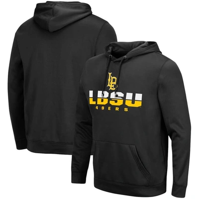 Colosseum Men's Black Appalachian State Mountaineers Lantern Pullover Hoodie