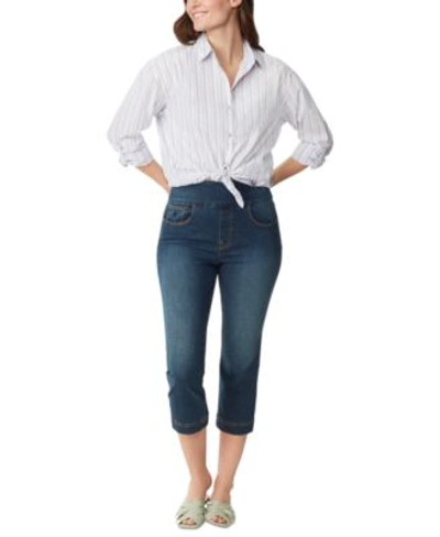 Gloria Vanderbilt Plus Size Amanda Pull-on Jeans In Vintage White