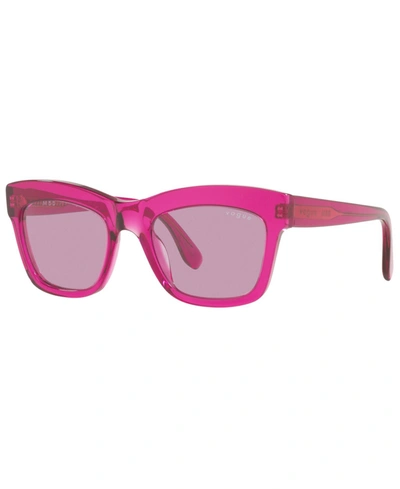 Vogue Mbb X  Eyewear Sunglasses, Vo5392s 50 In Transparent Fuxia - Violet