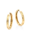 Roberto Coin Women's Pois Mois 18k Yellow Gold Hoop Earrings/0.75"