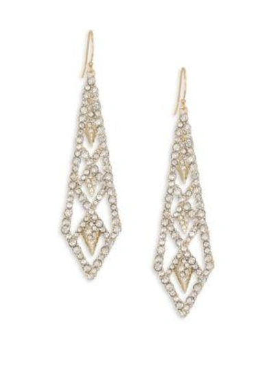Alexis Bittar Elements Crystal Drop Earrings In Yellow Gold