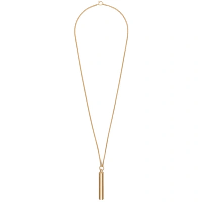 Vetements Powder Brass Necklace In Gold