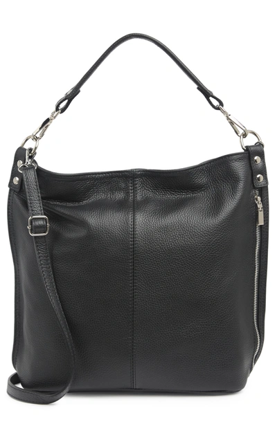 Massimo Castelli Maison Heritage Leather Shoulder Bag In Black