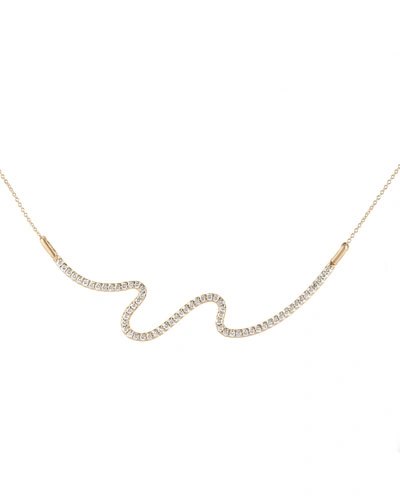 Carelle Brushstroke Diamond & 18k Yellow Gold N° 62 Necklace