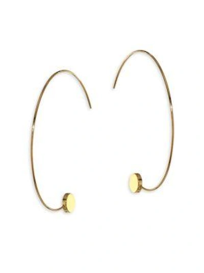 Jules Smith Amos Hoop Earrings/2.5" In Gold